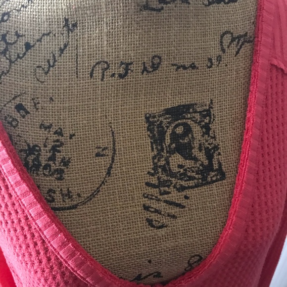 Free People long sleeve thermal top w/V neck. - Picture 9 of 9